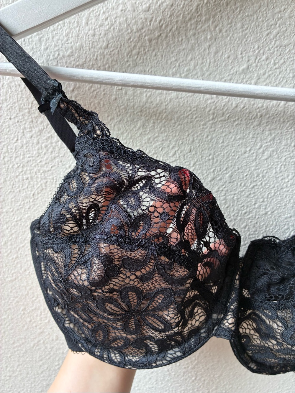 EUC Wacoal All Dressed Up Underwire Lace Bra (Style 851166 - Size: 32DDD) - Picture 3 of 12